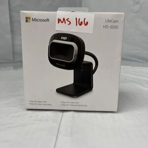 Microsoft LifeCam HD-3000 Black Widescreen With 720p Resolution Web Cam MS166